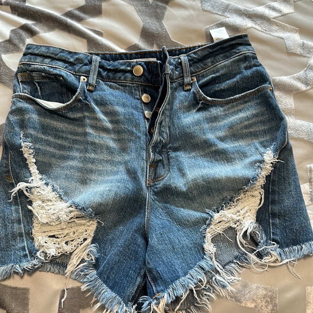 Good American Button Fly shorts brand new